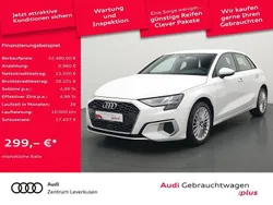Weiß Gebraucht 2022 Audi A3 Sportback Advanced Limousine | 32.480 € (Fairer Preis)