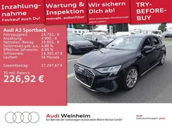 Schwarz Gebraucht 2022 Audi A3 Sportback Business Limousine | 24.792 € (Fairer Preis)