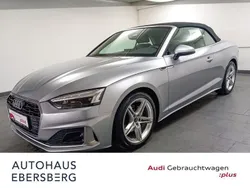 Florettsilber metallic verdeck schwarz Gebraucht 2024 Audi A5 Cabriolet Advanced Plus Cabrio | 42.700 € (Superpreis)