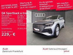 Silber Gebraucht 2022 Audi Q4 Sportback e-tron Basis SUV | 22.980 € (Superpreis)