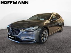 Dunkel grau metallic Gebraucht 2019 Mazda 6 Sports-Line Kombi | 23.829 € (Etwas zu teuer)