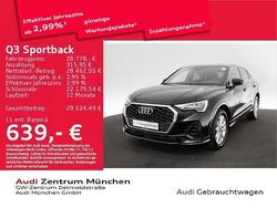 Mythosschwarz metallic Gebraucht 2022 Audi Q3 Sportback SUV | 28.778 € (Superpreis)