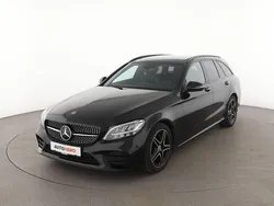 Schwarz Gebraucht 2021 Mercedes C180 AMG line Kombi | 31.750 € (Fairer Preis)