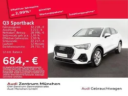 Ibisweiß Gebraucht 2022 Audi Q3 Sportback Design SUV | 32.218 € (Superpreis)