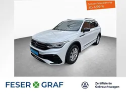 Oryxweiß perlmutteffekt Gebraucht 2024 VW Tiguan Allspace R-line SUV | 45.440 € (Fairer Preis)