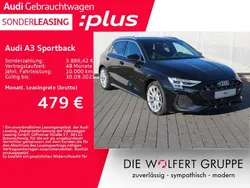 Mythosschwarz metallic Gebraucht 2025 Audi A3 S-Line Limousine | 43.229 € (Fairer Preis)