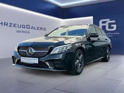 Schwarz Gebraucht 2020 Mercedes C220 AMG line Kombi | 29.900 € (Fairer Preis)