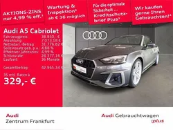 Daytonagrau perleffekt verdeck Gebraucht 2022 Audi A5 Cabriolet S-Line Cabrio | 38.850 € (Fairer Preis)