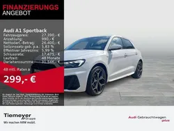 Weiß Gebraucht 2024 Audi A1 Sportback S-Line Kleinwagen | 26.850 € (Teuer)