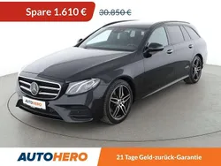 Schwarz baltic black Gebraucht 2018 Mercedes E220 AMG line Kombi | 28.660 € (Guter Preis)