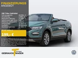 Grün Gebraucht 2021 VW T-Roc Cabriolet Style Cabrio | 20.930 € (Fairer Preis)