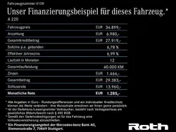 Schwarz Gebraucht 2024 Mercedes A220 AMG Limousine | 34.899 € (Superpreis)