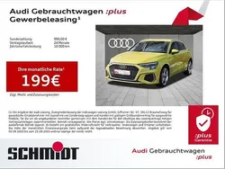 Pythongelb metallic Gebraucht 2024 Audi A3 Sportback e-tron S-Line Limousine | 34.940 € (Etwas zu teuer)