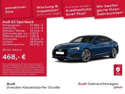 Ascariblau metallic Gebraucht 2024 Audi A5 Sportback S-Line Limousine | 45.890 € (Fairer Preis)