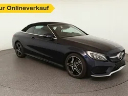 Blau Gebraucht 2017 Mercedes C180 AMG line Cabrio | 24.760 € (Fairer Preis)