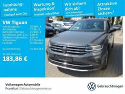 Delfingrau metallic Gebraucht 2022 VW Tiguan Elegance SUV | 28.440 € (Guter Preis)