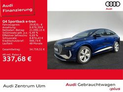 Navarrablau metallic Gebraucht 2022 Audi Q4 Sportback e-tron S-Line SUV | 29.820 € (Superpreis)