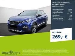 Blau Gebraucht 2020 Peugeot 3008 Allure SUV | 17.440 € (Fairer Preis)