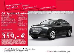 Mythosschwarz metallic Gebraucht 2023 Audi Q4 Sportback e-tron Comfort SUV | 35.341 € (Etwas zu teuer)