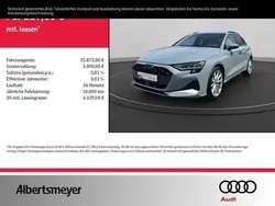 Grau Gebraucht 2024 Audi A3 Sportback Advanced Limousine | 35.872 € (Etwas zu teuer)