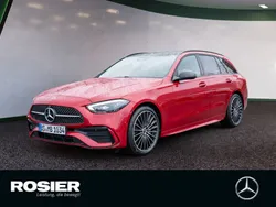 Rot / manufaktur patagonienrot Gebraucht 2024 Mercedes C220 AMG line Kombi | 49.850 € (Teuer)