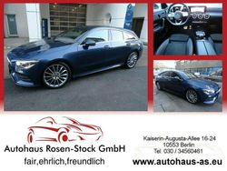 Blau (denim blue met (blau)) Gebraucht 2020 Mercedes CLA220 Shooting Brake AMG line Kombi | 27.900 € (Fairer Preis)