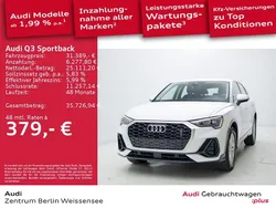 Gletscherweiß metallic Gebraucht 2022 Audi Q3 Sportback Ambiente SUV | 31.389 € (Guter Preis)