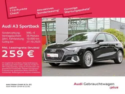 Schwarz Gebraucht 2024 Audi A3 Advanced Plus Limousine | 28.870 € (Guter Preis)