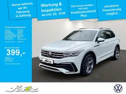 Pure white Gebraucht 2022 VW Tiguan R-line SUV | 32.550 € (Guter Preis)