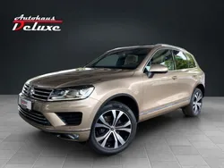 Sand gold metallic Gebraucht 2015 VW Touareg Exclusive SUV | 28.900 € (Etwas zu teuer)