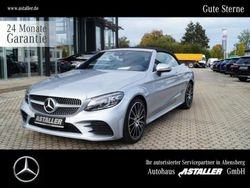 Metalliclack hightechsilber Gebraucht 2023 Mercedes C200 AMG line Cabrio | 37.900 € (Fairer Preis)