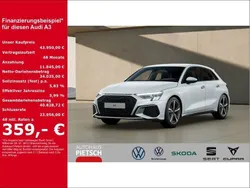 Weiß Gebraucht 2024 Audi A3 Sportback S-Line Limousine | 43.950 € (Etwas zu teuer)