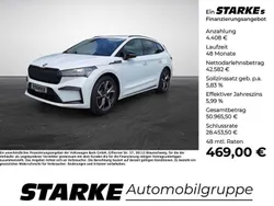 Weiß (moonweiss metallic) Gebraucht 2024 Skoda Enyaq iV SportLine SUV | 46.990 € (Superpreis)