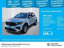 0q pure white Gebraucht 2024 VW T-Cross Life SUV | 21.390 € (Fairer Preis)