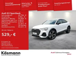 Weiß Gebraucht 2024 Audi Q3 Sportback S-Line SUV | 49.790 €