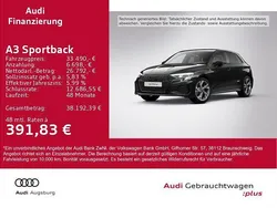 Mythosschwarz metallic Gebraucht 2022 Audi A3 Sportback e-tron S-Line Limousine | 33.490 € (Teuer)