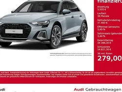 Grau Gebraucht 2024 Audi A3 Sportback Ambiente Limousine | 34.998 € (Fairer Preis)