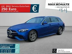 Metalliclack spektralblau Gebraucht 2024 Mercedes C300 AMG Kombi | 45.680 € (Fairer Preis)