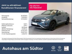 Blau Gebraucht 2022 VW T-Roc Cabriolet Style Cabrio | 28.450 € (Fairer Preis)