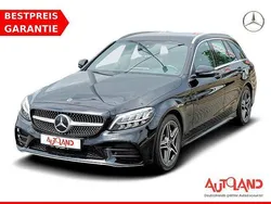Schwarz Gebraucht 2020 Mercedes C180 AMG line Kombi | 26.950 € (Etwas zu teuer)