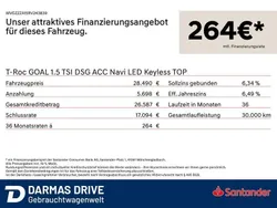 Grau Gebraucht 2024 VW T-Roc Goal SUV | 28.990 € (Superpreis)