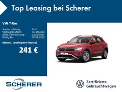 Kings red metallic (metallic) Gebraucht 2024 VW T-Roc Life SUV | 21.700 € (Guter Preis)