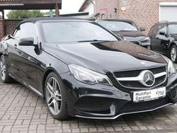 Obsidianschwarz (metallic) Gebraucht 2014 Mercedes E250 AMG line Cabrio | 21.700 € (Fairer Preis)