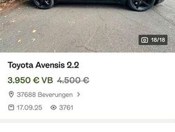Schwarz Gebraucht 2010 Toyota Avensis Kombi | 3.950 € (Superpreis)