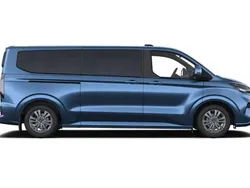 Chrome blue metallic Neu 2025 Ford Tourneo Custom Titanium Van / Kleinbus | 54.831 € (Fairer Preis)