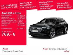 Mythosschwarz metallic Gebraucht 2023 Audi Q8 e-tron Advanced Plus SUV | 55.850 € (Fairer Preis)