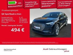 Schwarz (0e mythosschwarz metallic) Gebraucht 2025 Audi Q4 Sportback e-tron S-Line SUV | 48.181 € (Guter Preis)
