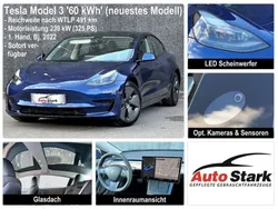 Blau Gebraucht 2022 Tesla Model 3 Limousine | 27.690 € (Guter Preis)