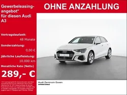 Weiß Gebraucht 2024 Audi A3 Sportback S-Line Limousine | 27.880 € (Superpreis)