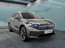 Grau Gebraucht 2024 Skoda Enyaq iV SUV | 47.949 € (Etwas zu teuer)